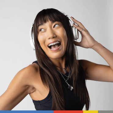 Skullcandy Icon ANC Wireless On-Ear Bluetooth Headphones, Active Noise Cancelling, Up to 60 Hours Battery, Sweat Water Resistant, Foldable and Durable, Microphone for iPhone Android - Bone