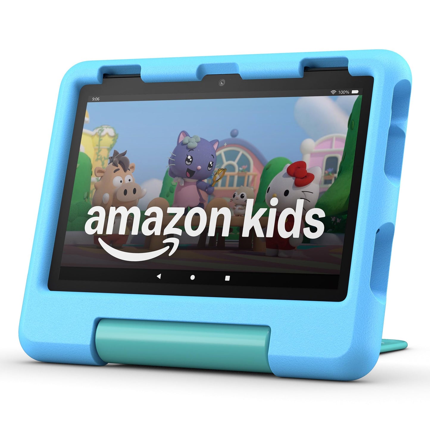 Amazon Fire HD 8 Kids tablet, ages 3-7 | 4GB memory, includes ad-free and exclusive content, parental controls and 13-hr battery, 64GB, Blue, (2024 release)