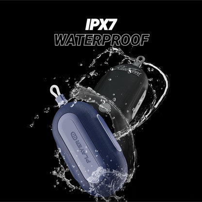 Blue Tees Golf Player Go - Compact GPS Speaker, Bluetooth Music & Audible GPS Distances, Auto Course Recognition, IPX7 Waterproof, 40,000+ Preloaded Courses, 16+ Hours Battery, Built-in Magnetic Strip