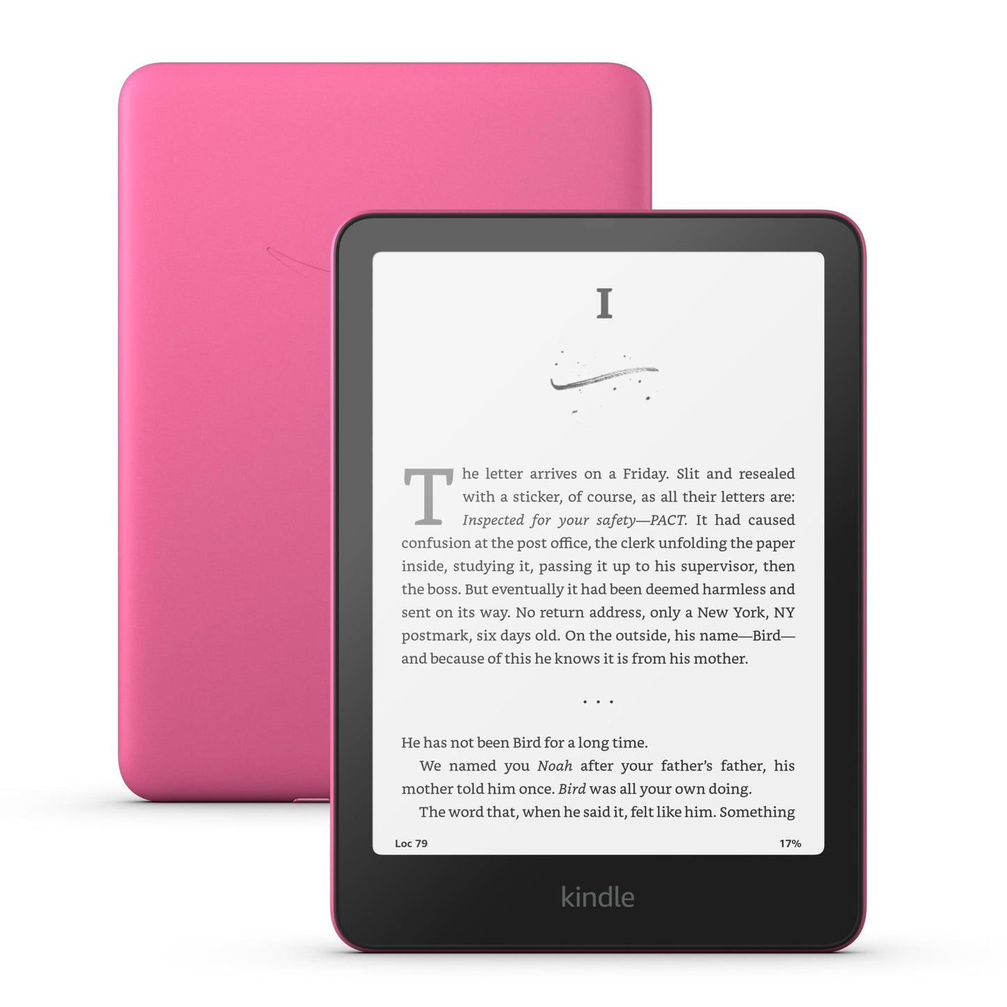Amazon Kindle Paperwhite 16GB (newest model) - Our fastest Kindle ever, with new 7" glare-free display and weeks of battery life - Raspberry