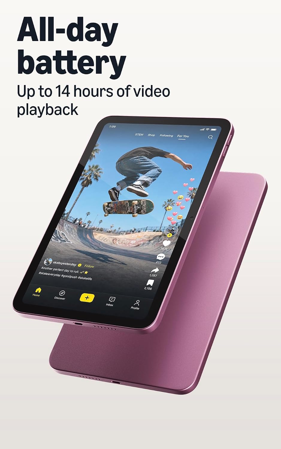 Amazon Alexa Tablet 8 64GB 8.7" HD Tablet with Alexa+ and Google Play - Rosette