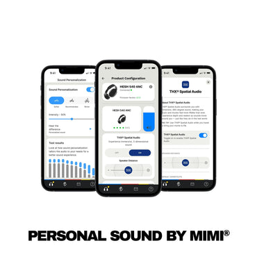 Skullcandy Hesh 540 ANC Wireless Over-Ear Bluetooth Headphones with THX Spatial Audio, Active Noise Cancelling, Personalized Sound, Up to 65 Hours Battery, Microphone for iPhone Android - True Black