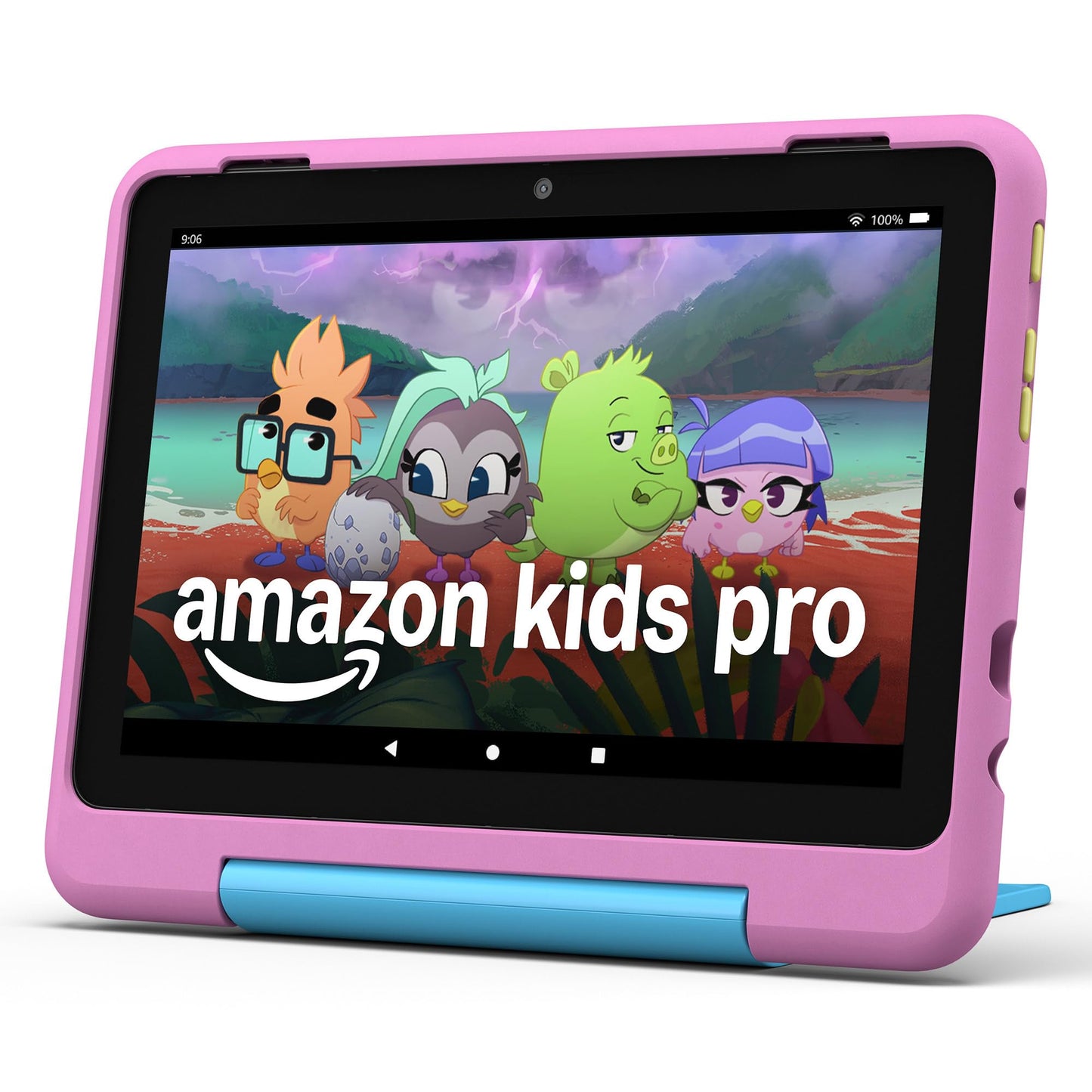 Amazon Fire HD 8 Kids Pro tablet (newest model), ages 6-12. Bright 8" HD screen, includes ad-free content, parental controls, 13-hr battery, slim case for older kids, 32GB, Jungle Cat