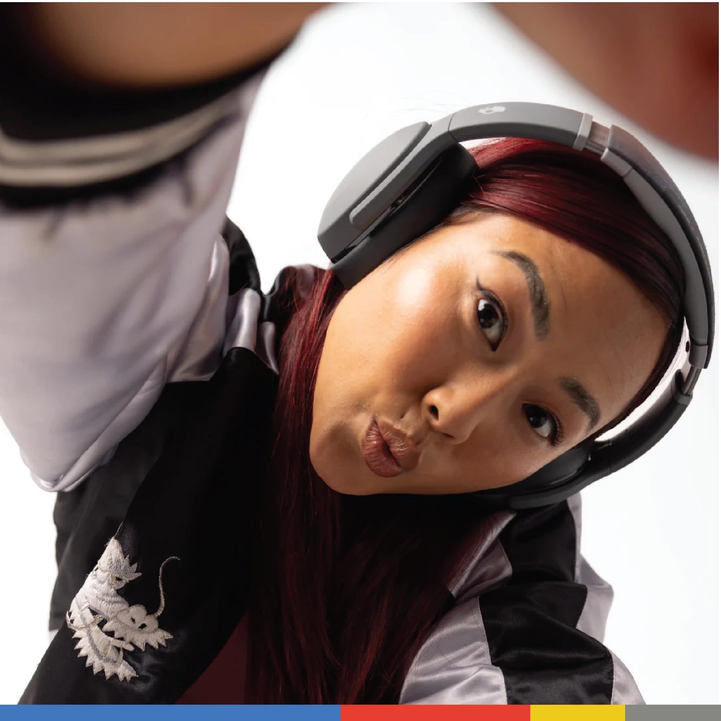 Skullcandy Crusher Evo Wireless Bluetooth Headphones with Multi-Sensory Bass and Charging Cable, Noise Isolating Over-Ear Fit, Up to 40 Hours Battery, Microphone for iPhone Android - Chill Grey