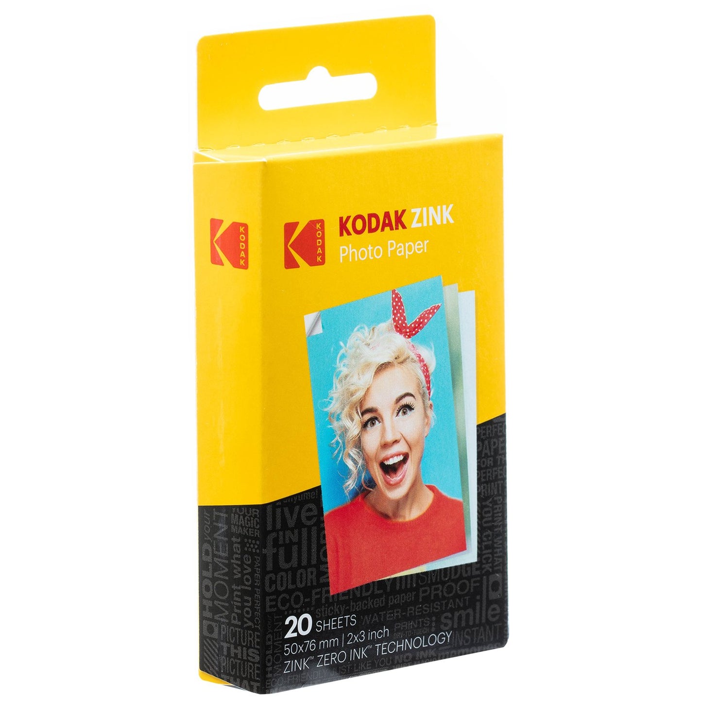 Kodak 2x3" Sticky-Backed ZINK Photo Paper (20 Sheets) - Compatible With Kodak Printomatic Instant Camera
