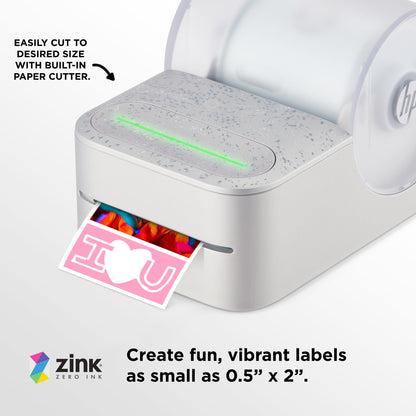 HP Sprocket Panorama 16.4’ (5 Meter) Zink Paper Roll - Zink Zero-Ink Sticky Backed, Smudge-Proof Instant Photo Paper Roll. Compatible with HP Sprocket Panorama Photo and Label Printer