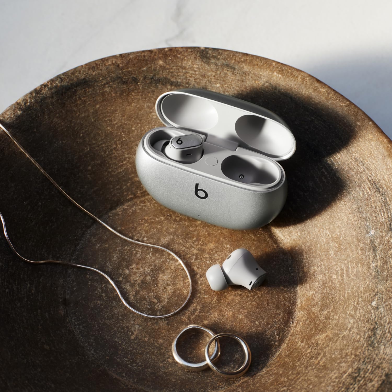 Beats Studio Buds + | True Wireless Noise Cancelling Earbuds, (Cosmic Silver)