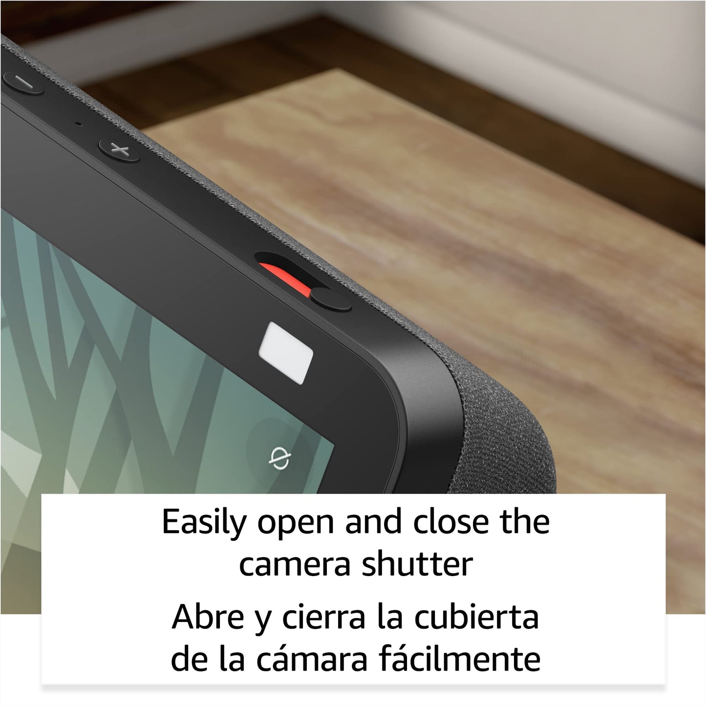 Echo Show 8 (2nd Gen, 2021 release) | International Version with EU Power Adaptor | HD smart display with Alexa and 13 MP camera | Charcoal