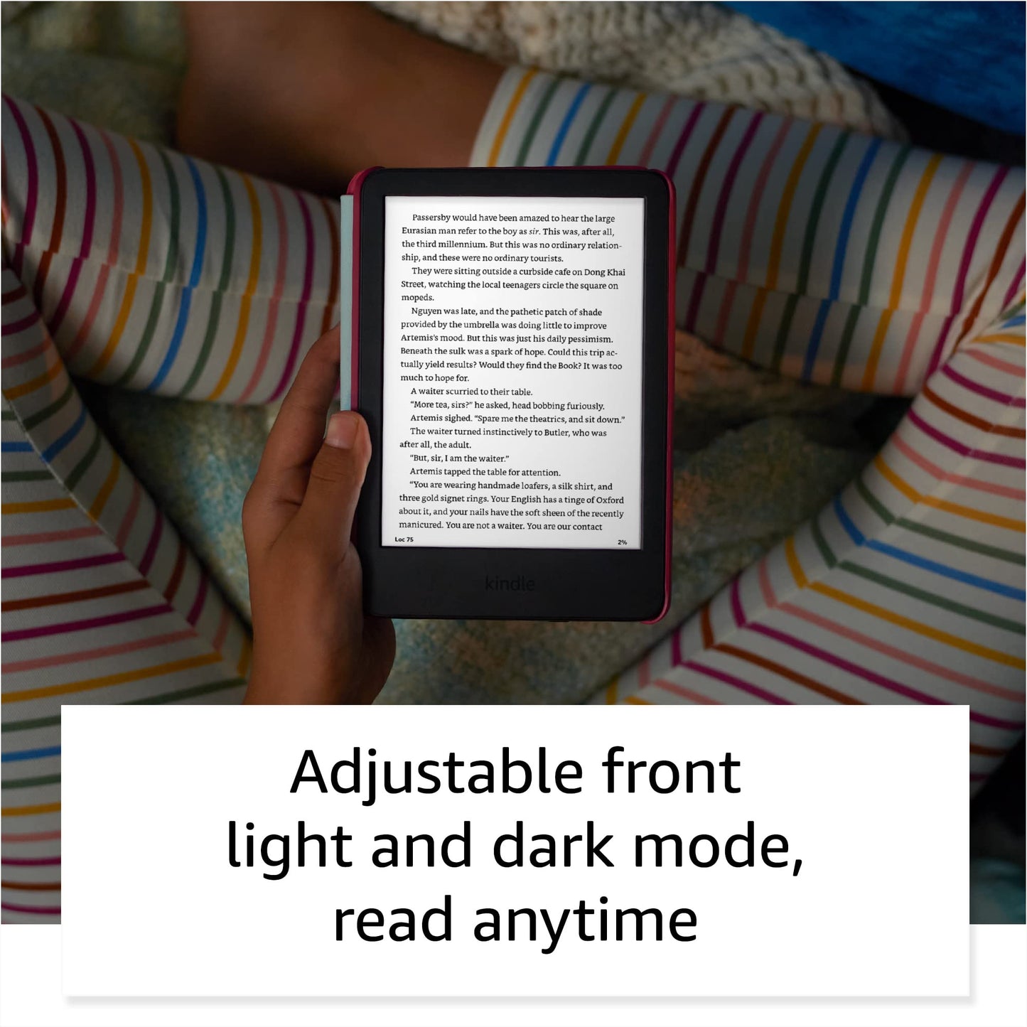 Kindle Kids (2022 release) - If it breaks, we will replace it, includes ad-free books, cover and adjustable light - Unicorn Valley