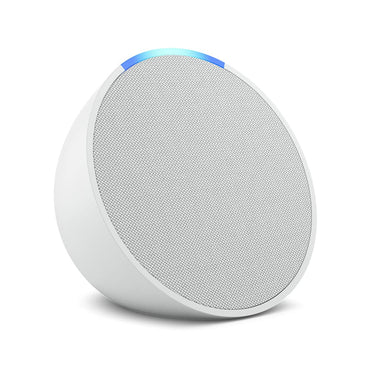 Amazon Echo Pop (newest model), Our smallest Alexa speaker, Fits in any room, Glacier White