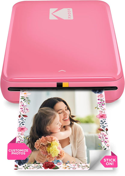 KODAK Step Instant Smartphone Photo Printer - Portable Mini Color Wireless Mobile Printer - Zink 2x3” Sticky-Back Photos - Bluetooth Compatible with iOS & Android Devices - Fun Editing App