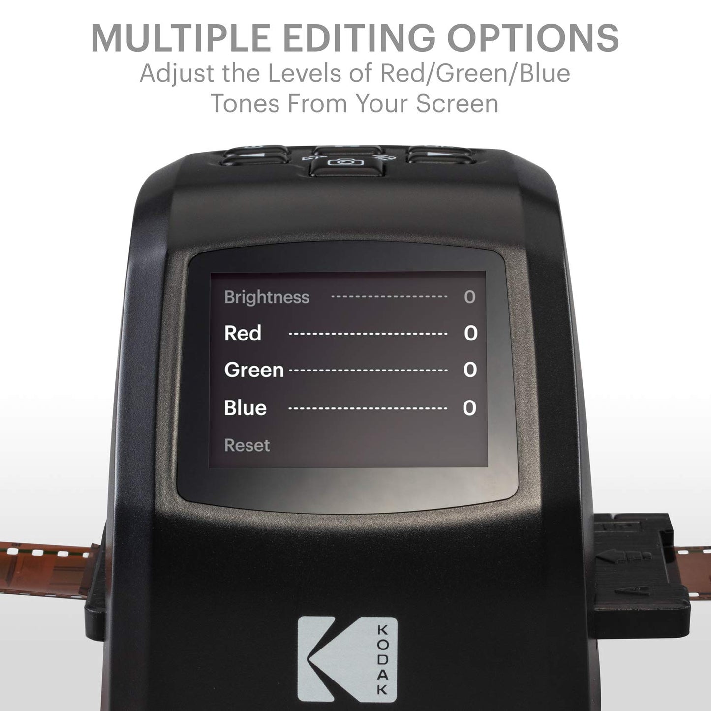 KODAK Mini Digital Film & Slide Scanner - Converts 35mm, 126, 110, Super 8 & 8mm Film to 22MP JPEG Images - Includes 2.4" LCD Screen & Easy-Load Adapters