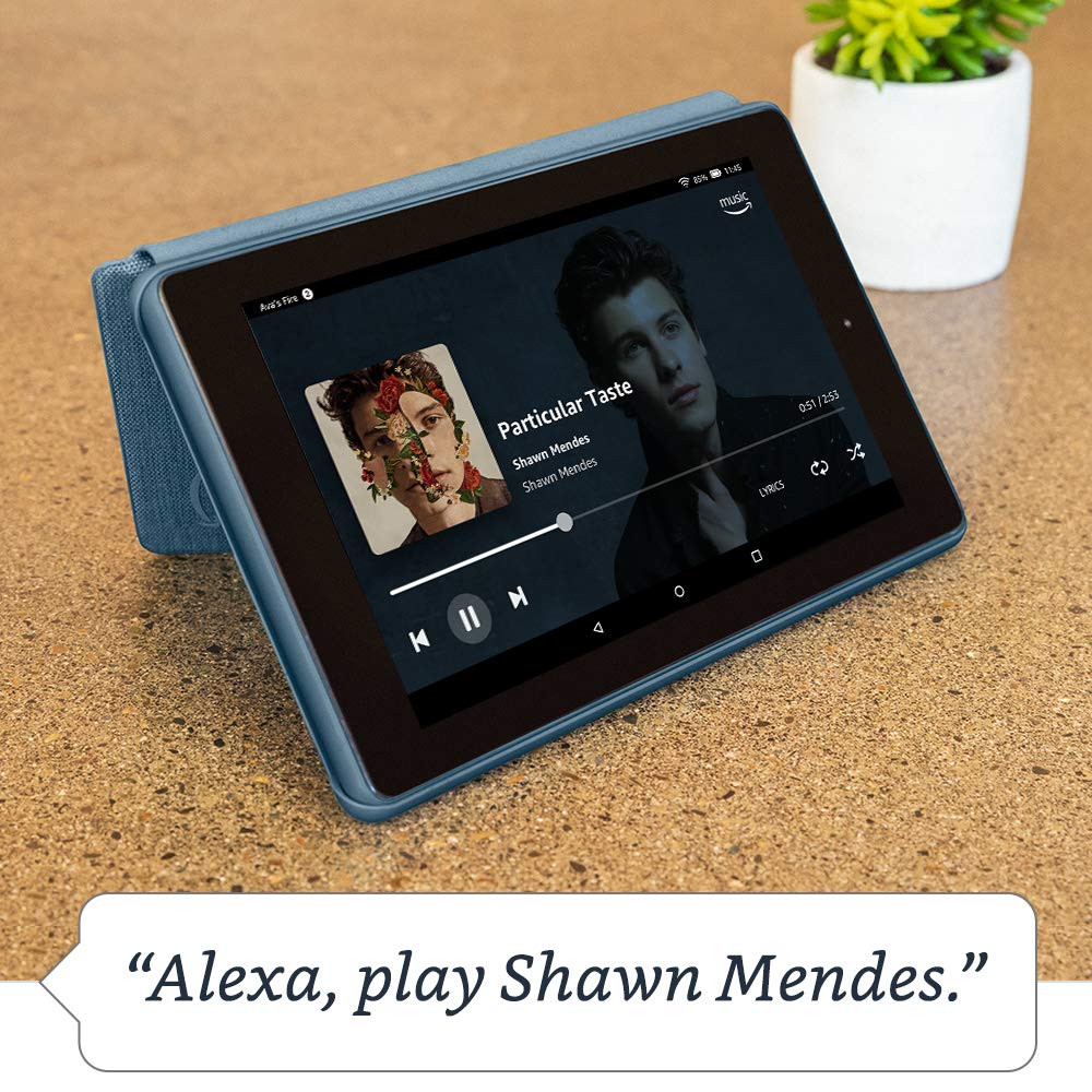 Fire 7 tablet, 7" display, 32 GB, (2019 release), Twilight Blue
