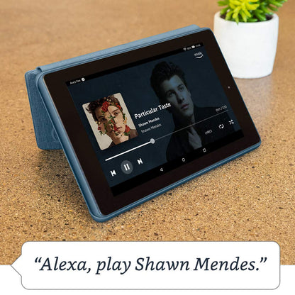 Fire 7 tablet, 7" display, 32 GB, (2019 release), Twilight Blue