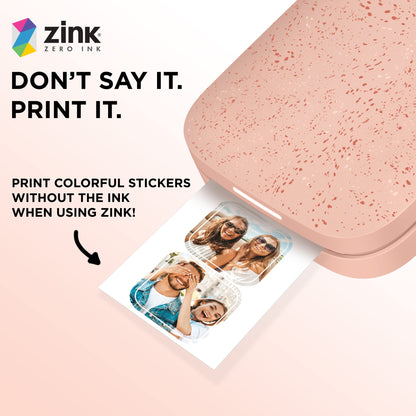 HP Sprocket 2x3” Premium Zink Pre-Cut Sticker Photo Paper, 30 Sheets, Compatible with HP Sprocket Photo Printers