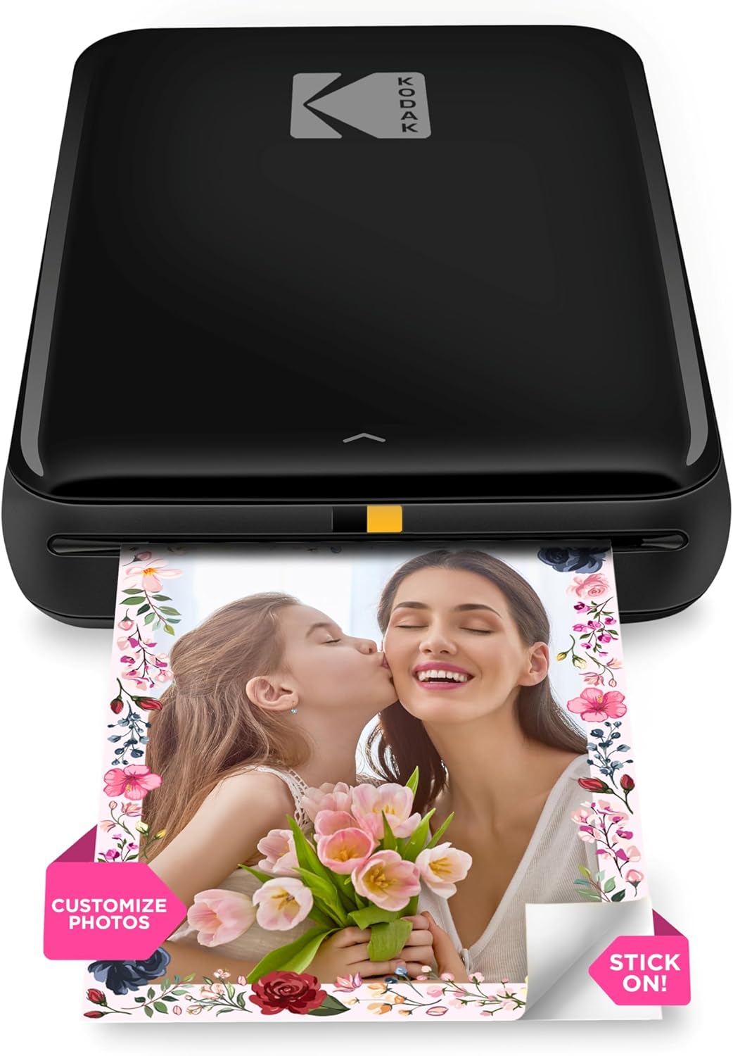 KODAK Step Instant Smartphone Photo Printer - Portable Mini Color Wireless Mobile Printer - Zink 2x3” Sticky-Back Photos - Bluetooth Compatible with iOS & Android Devices - Fun Editing App