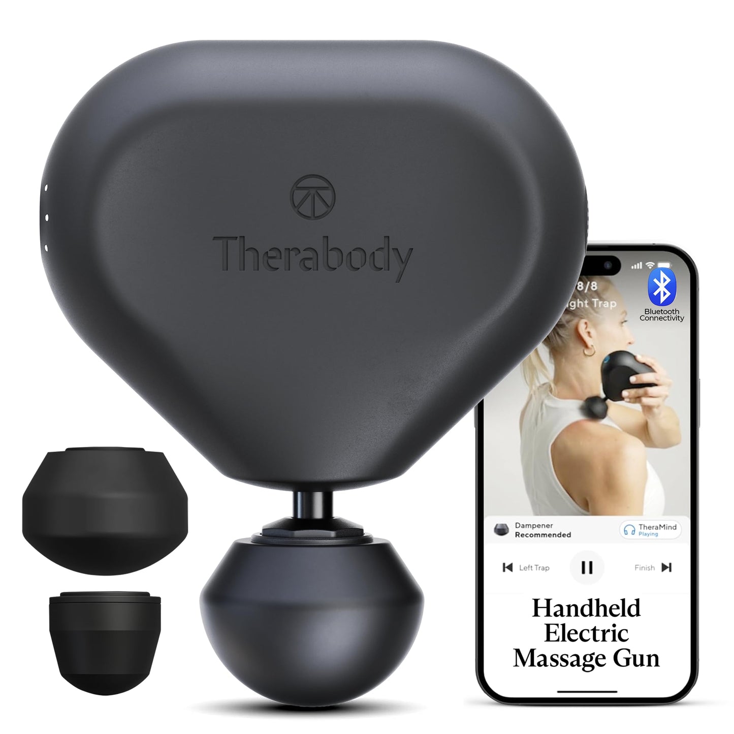 TheraGun Mini (3rd Generation) by Therabody - Ultra-Portable Massage Gun and Travel Essential for Fast, Effective Pain and Tension Relief Anywhere (Black)