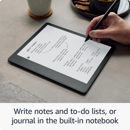 Amazon Kindle Scribe (64 GB) - 10.2” 300 ppi Paperwhite display, a Kindle and a notebook all in one, convert notes to text and share, includes Premium Pen