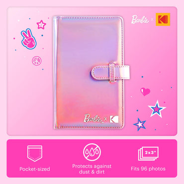 Kodak x Barbie 96-pocket Photo Album for Barbie Instant 2x3” ZINK Zero Ink Photo Paper