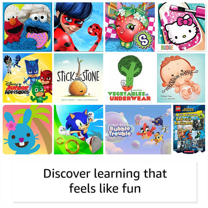 Amazon Fire HD 10 Kids tablet, 10.1", 1080p Full HD, ages 3-7, 32 GB, Aquamarine