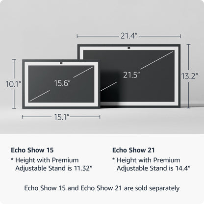 Amazon Echo Show 21 (newest model), Full HD 21" kitchen hub for home organization, with built-in Fire TV and Alexa