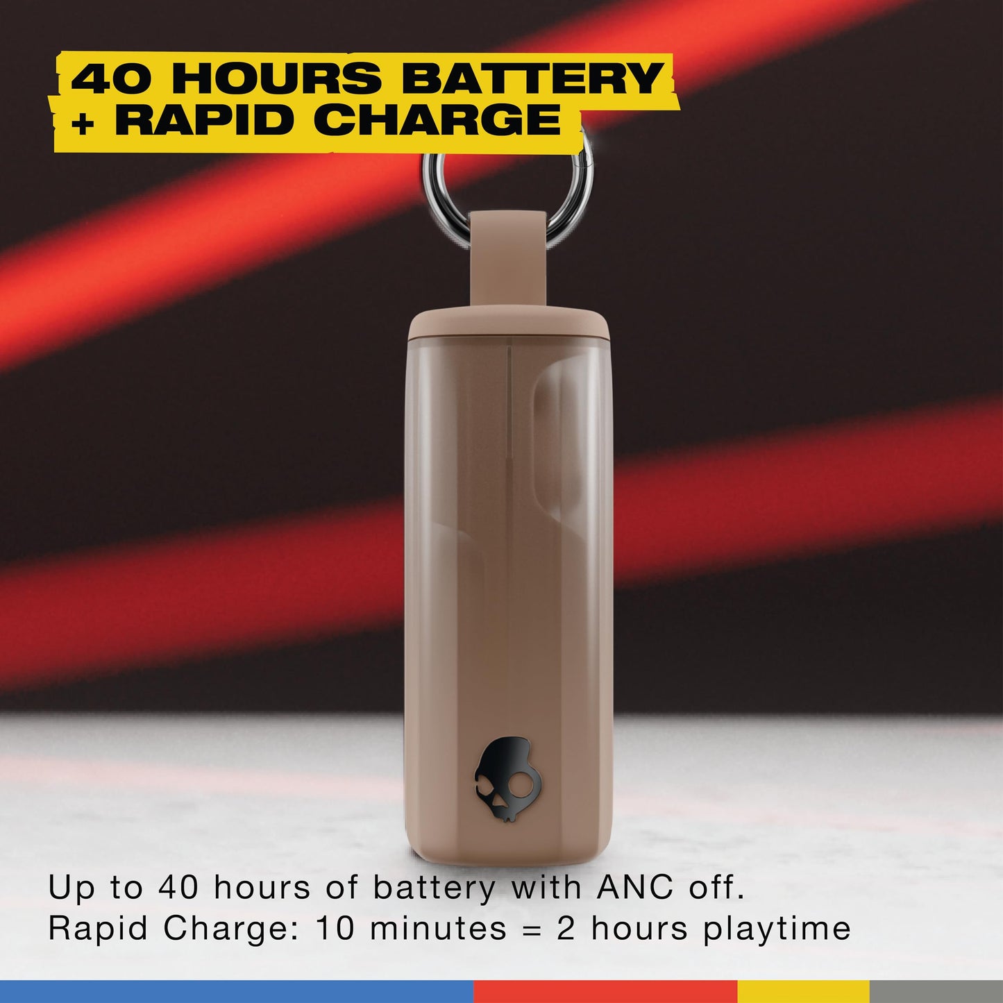 Skullcandy Method 360 ANC Wireless Earbuds, Sound by Bose, Bluetooth Headphones, Premium Noise Cancelling, Up to 40 Hrs Battery, Sweat and Water Resistant, Microphone for iPhone Android - Primer