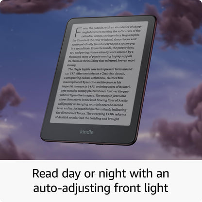 Amazon Kindle Paperwhite Signature Edition 32GB (newest model) - Our fastest Kindle with auto-adjusting front light, wireless charging, and weeks of battery life - Metallic Jade