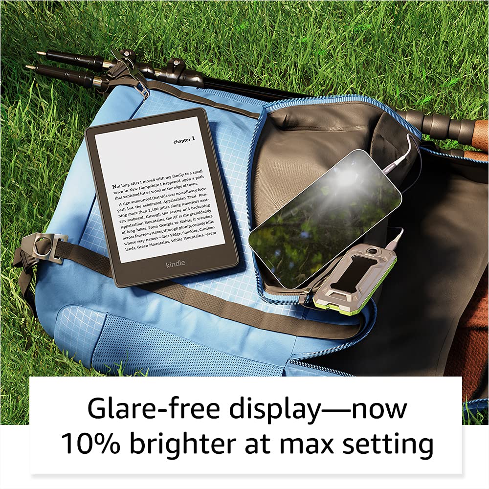 Amazon Kindle Paperwhite (16 GB) - Now with a larger display, adjustable warm light, increased battery life, and faster page turns - Black