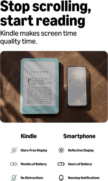 Amazon Kindle Paperwhite Signature Edition 32GB 7" Aluminum E-Reader (2026) - Seaglass Green