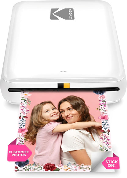 KODAK Step Instant Smartphone Photo Printer - Portable Mini Color Wireless Mobile Printer - Zink 2x3” Sticky-Back Photos - Bluetooth Compatible with iOS & Android Devices - Fun Editing App