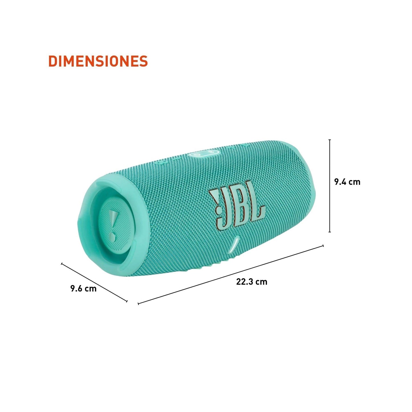 JBL CHARGE 5 - Portable Bluetooth Speaker with IP67 Waterproof and USB Charge out - Teal