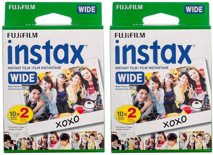 Wide Instant Film, White, 20 Exposures (2 Boxes)
