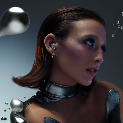 Beats Studio Buds + | True Wireless Noise Cancelling Earbuds, Enhanced Apple & Android Compatibility, Built-in Microphone, Sweat Resistant Bluetooth Headphones, Spatial Audio - Cosmic Silver