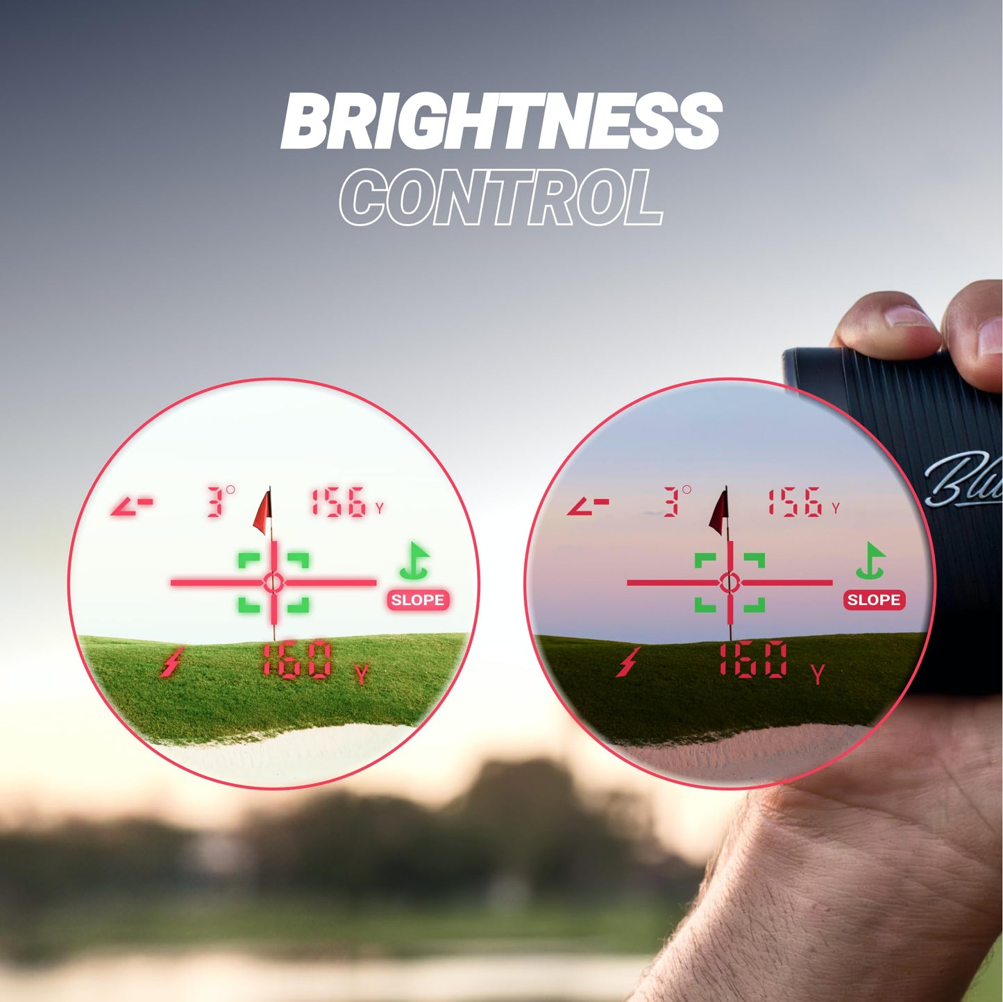 Blue Tees Golf Series 4 Ultra Golf Rangefinder with Slope Switch (Black)
