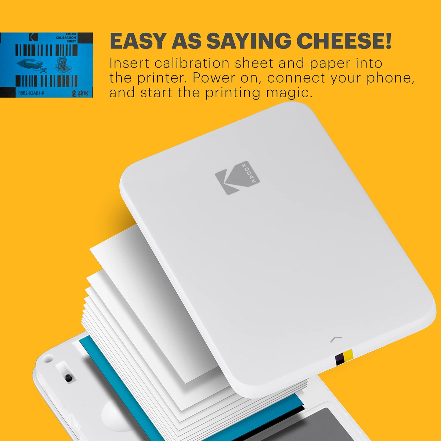 KODAK 2"x3" Premium Photo Paper (100 Sheets) Compatible with PRINTOMATIC, Smile and Step Cameras and Printers (Packaging May Vary)