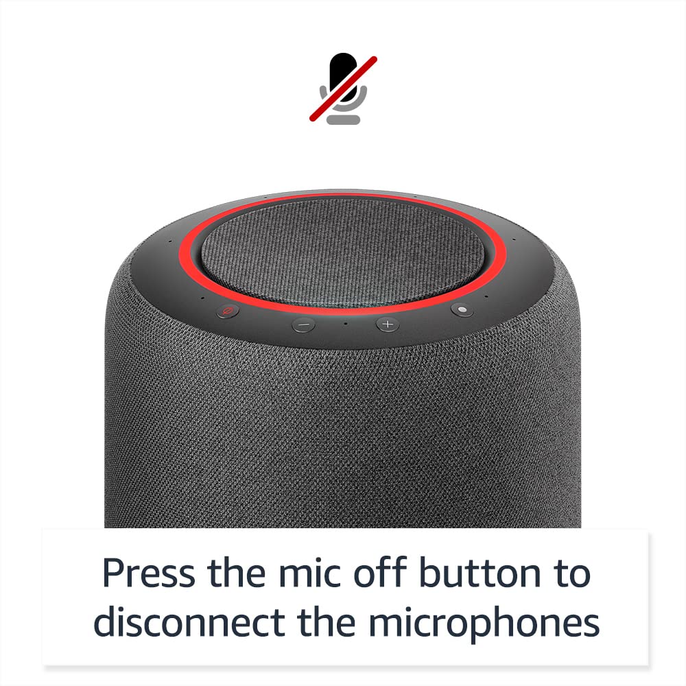 Amazon Echo Studio (newest model), Our best-sounding Alexa speaker, Perfect for living rooms, family rooms, and other large spaces, Charcoal