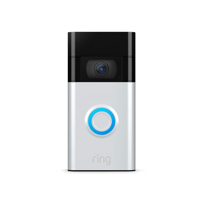 Ring Video Doorbell - 1080p HD video, improved motion detection, easy installation (2020 release) - Satin Nickel
