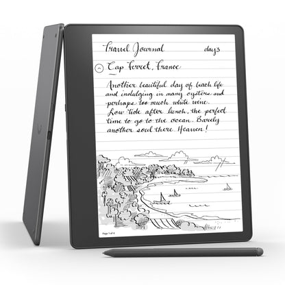 Amazon Kindle Scribe (64 GB) - 10.2” 300 ppi Paperwhite display, a Kindle and a notebook all in one, convert notes to text and share, includes Premium Pen