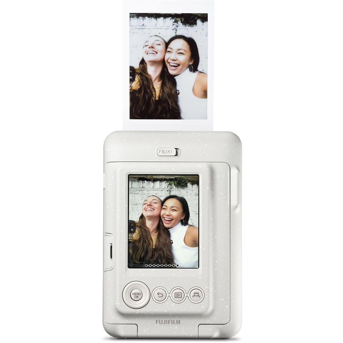 Fujifilm INSTAX Mini LiPlay Hybrid Instant Camera - Misty White