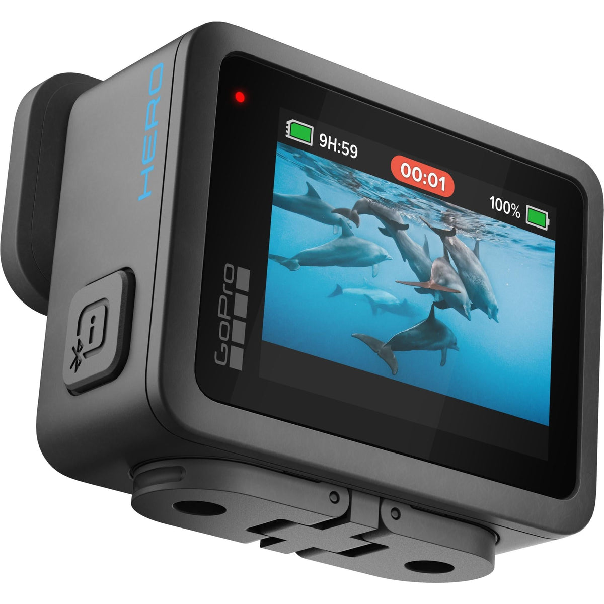 GoPro HERO Compact Waterproof Action Camera 4K Ultra HD, 12MP Photo - Black