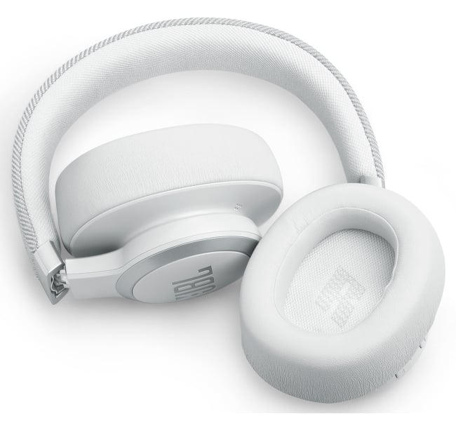 JBL Live 770NC Wireless Adaptive Noise Cancelling Over-Ear Headphones - White