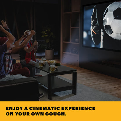 KODAK Projector Screen | 100” Fixed Frame Home Projection Screen with Black Velvet Frame, Durable PVC & Wall Mount Kit | 160° View Angle, 16:9, 1.1, Full HD 4K 8K & Active 3D Ready for Movies & Gaming