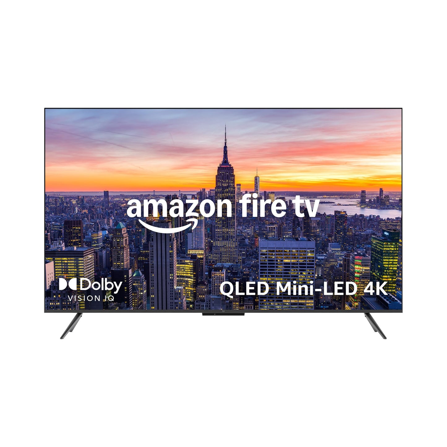 Amazon Fire TV 85" Omni Mini-LED Series, QLED 4K UHD smart TV, Dolby Vision IQ, 144hz gaming mode, Ambient Experience, hands-free with Alexa, 2024 release