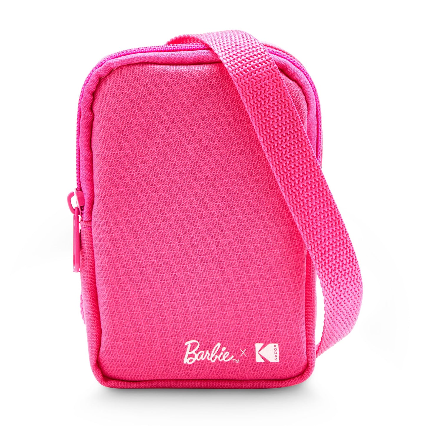 Kodak x Barbie Soft Case with Zipper Closure and Crossbody Shoulder Bag (Pink) Compatible with Printomatic Camera or Step Slim Photo Printer