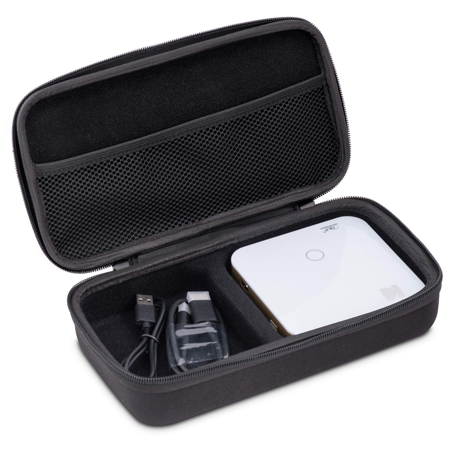 KODAK EVA Mini Projector Case Soft-Molded Hard-Shell Carry Bag Luma 350 Only Portable Projector Shockproof, Dustproof & Water-Resistant Travel Protection Black, Black, Luma 350 Case, Modern