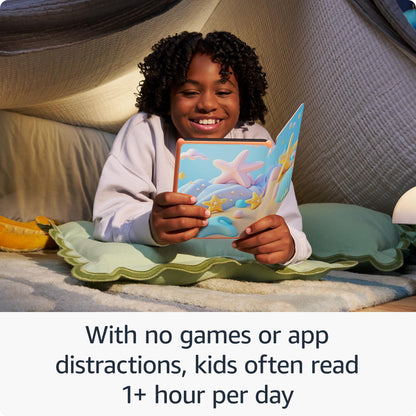 Amazon Kindle Paperwhite Kids 16GB (newest model) - larger 7" glare-free display - Kids read an average of 1+ hour per day with Kindle - Starfish