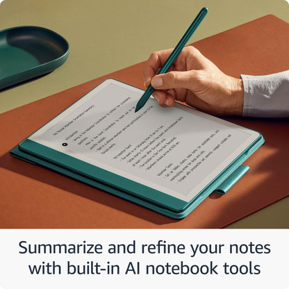 Amazon Kindle Scribe (32GB) - Your notes, documents and books, all in one place. With built-in AI notebook summarization. Includes Premium Pen - Tungsten