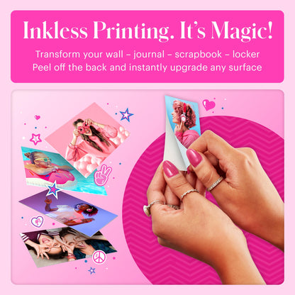 Kodak x Barbie Printomatic Full-Color Instant Print Digital Camera - 5MP Portable Barbie Camera - Colorful Photos On Zink 2x3 Sticky-Back Photo Paper - Fun Gift for Christmas Holiday - Iconic Style