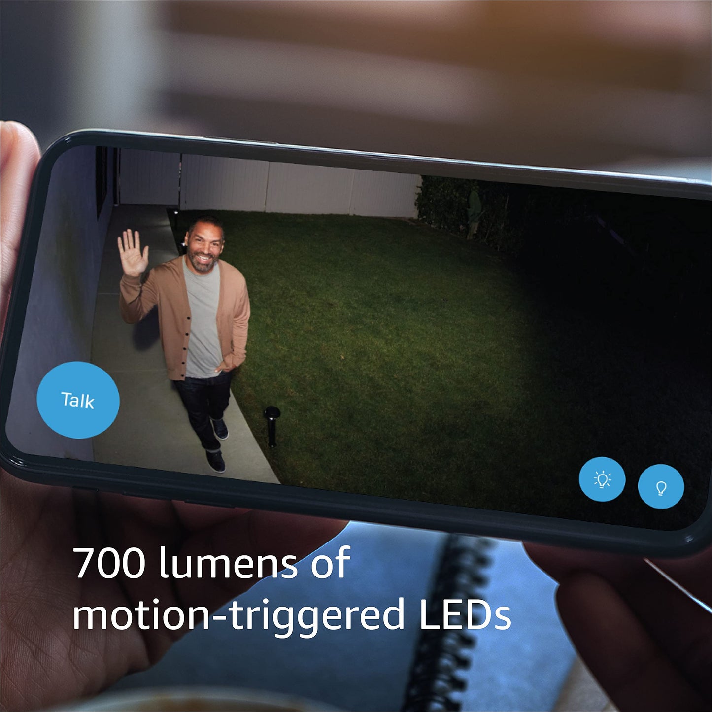 Blink Outdoor 3rd Gen + Floodlight - wireless, 2-year battery life, HD floodlight mount and smart security camera, 700 lumens, motion detection, set up in minutes - 1 camera kit (White)