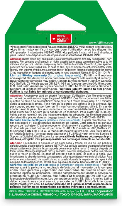Fujifilm INSTAX Mini Instant Film Twin Pack (White)